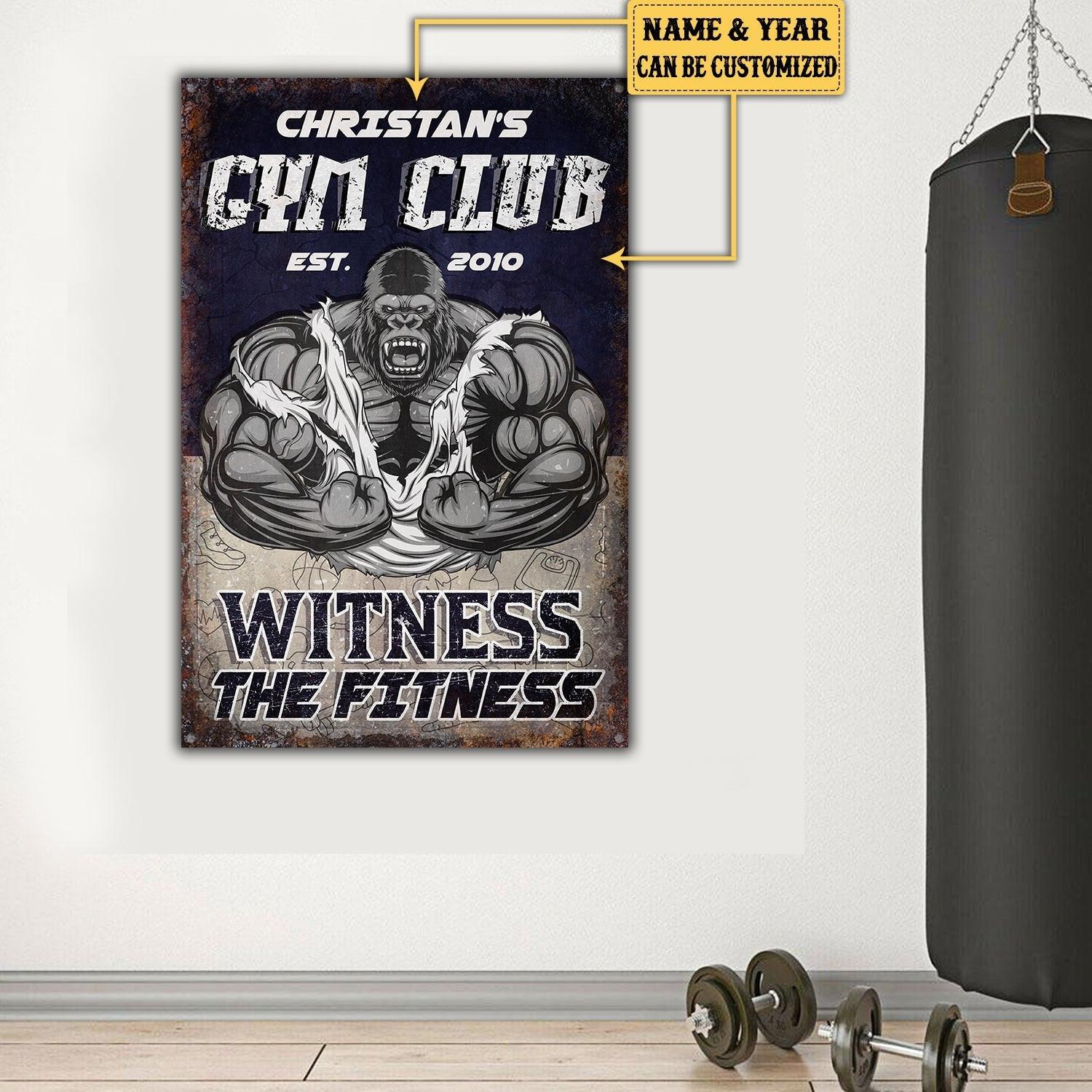 Personalized Gym Club Witness The Fitness Metal Signwdwq eqw easdasd Personalized Gym Club Witness The Fitness Metal Signewq wqe wqeaadk.