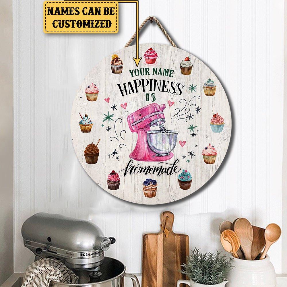 Personalized Happiness Is Homemake Baking Wood Round Signwdwq eqw easdasd Personalized Happiness Is Homemake Baking Wood Round Signewq wqe wqeaadk.