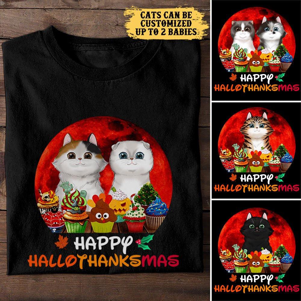 Personalized Happy Hallothanksmas Cat Shirtwdwq eqw easdasd Personalized Happy Hallothanksmas Cat Shirtewq wqe wqeaadk.