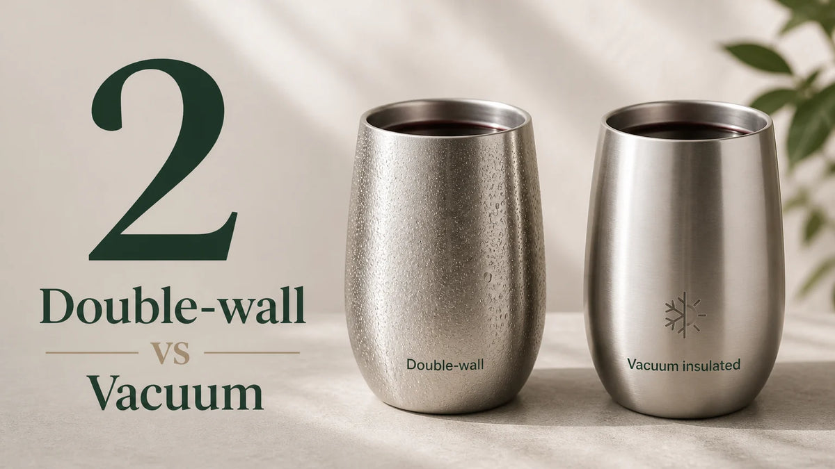 Double wall vs vacuum insulated wine tumbler: key differences