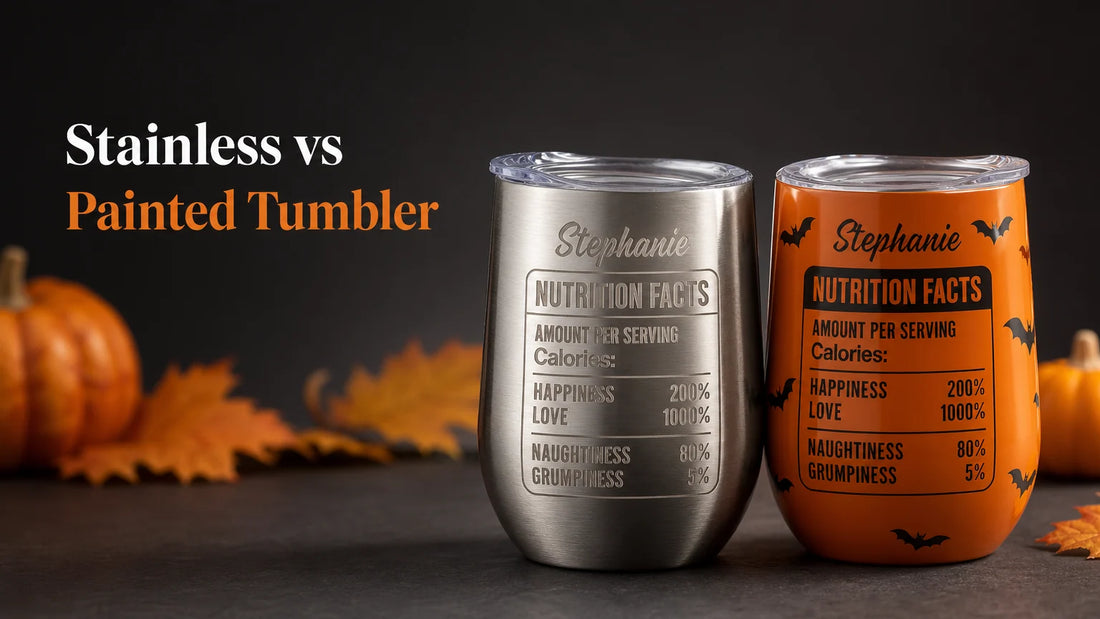 Personalized Halloween Tumbler: Stainless Steel vs Painted Coating