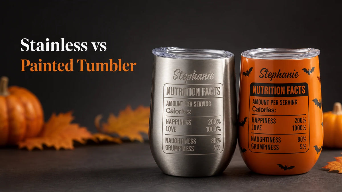 Personalized Halloween Tumbler: Stainless Steel vs Painted Coating