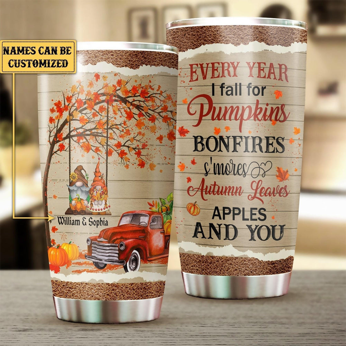 Fall For You autumn tumbler – Thanksgiving hostess gift