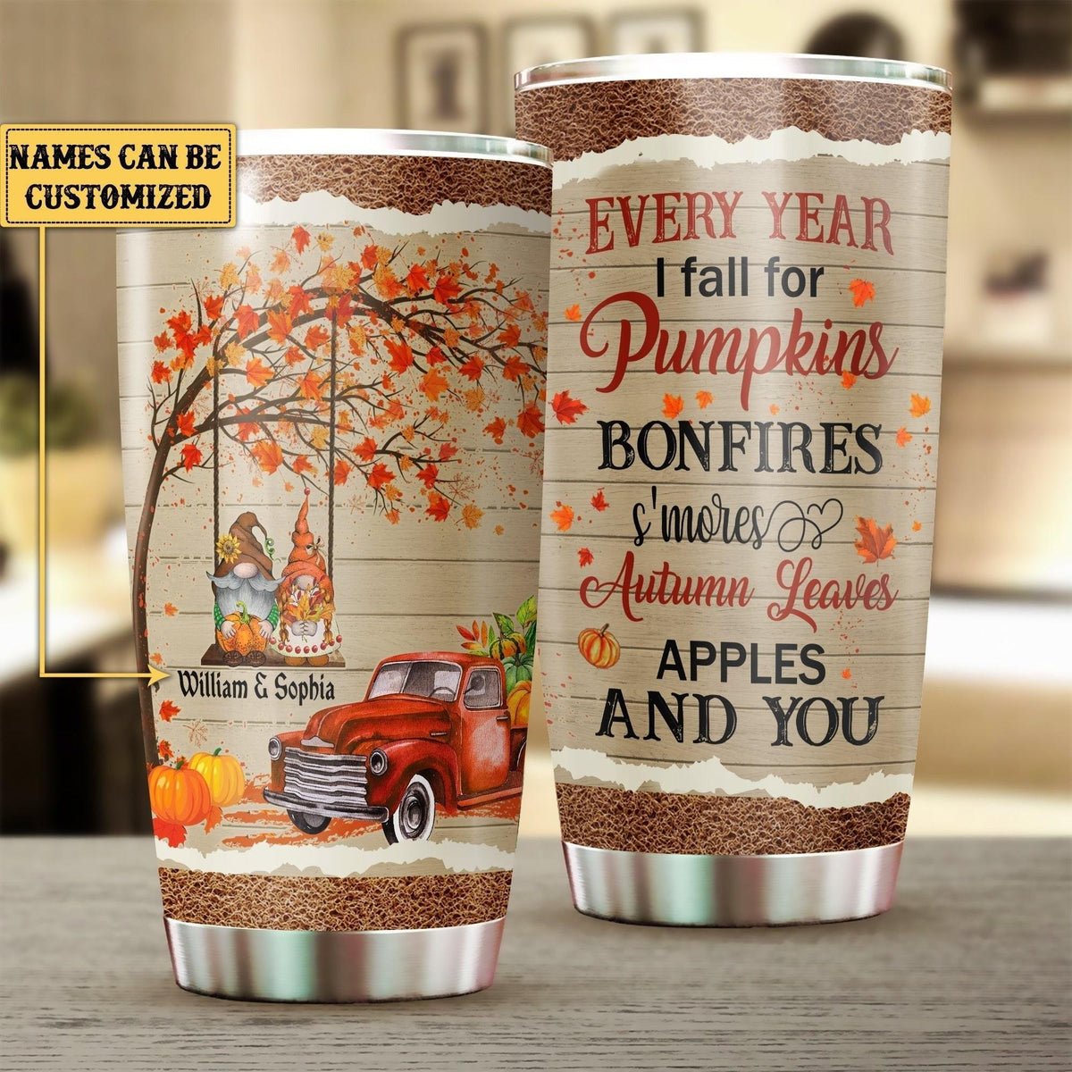 Fall For You autumn tumbler – Thanksgiving hostess gift