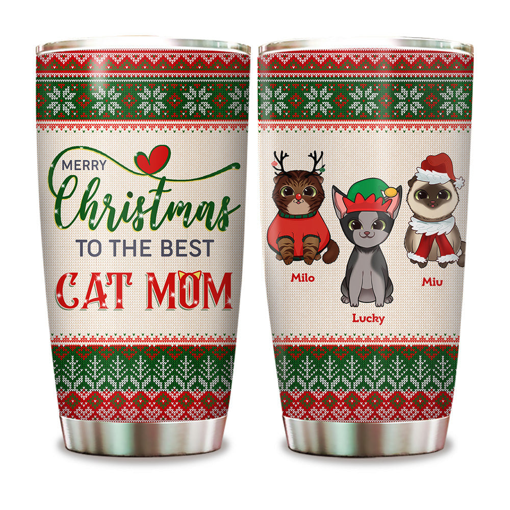Merry Christmas To The Best Cat Mom - Personalized Tumblerwdwq eqw easdasd Merry Christmas To The Best Cat Mom - Personalized Tumblerewq wqe wqeaadk.
