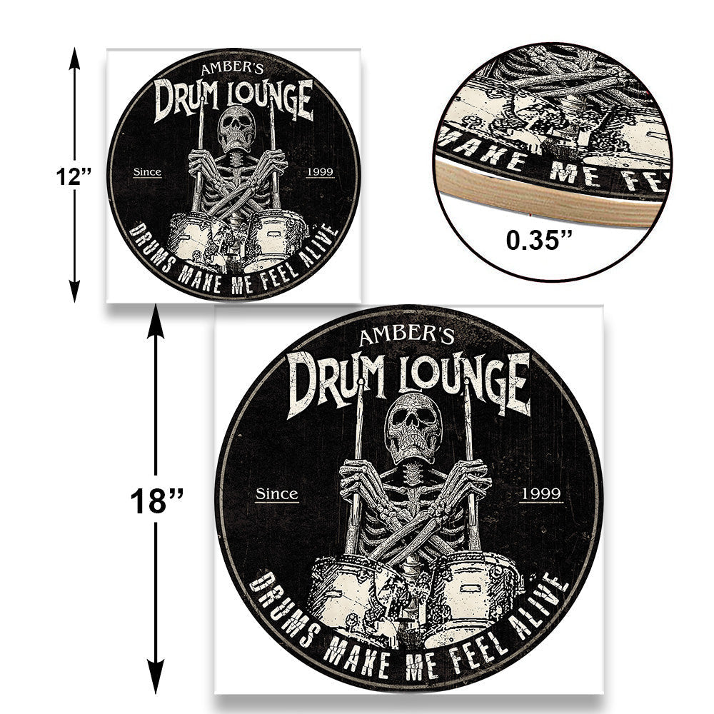 Personalized Drum Lounge Wood Round Signwdwq eqw easdasd Personalized Drum Lounge Wood Round Signewq wqe wqeaadk.