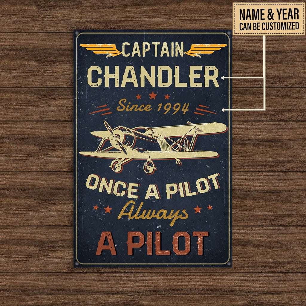 Personalized Once A Pilot Always A Pilot Caption Metal Signwdwq eqw easdasd Personalized Once A Pilot Always A Pilot Caption Metal Signewq wqe wqeaadk.