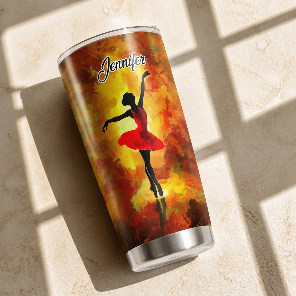 Be a Ballerina Tumbler – Personalized Gift for Dancers