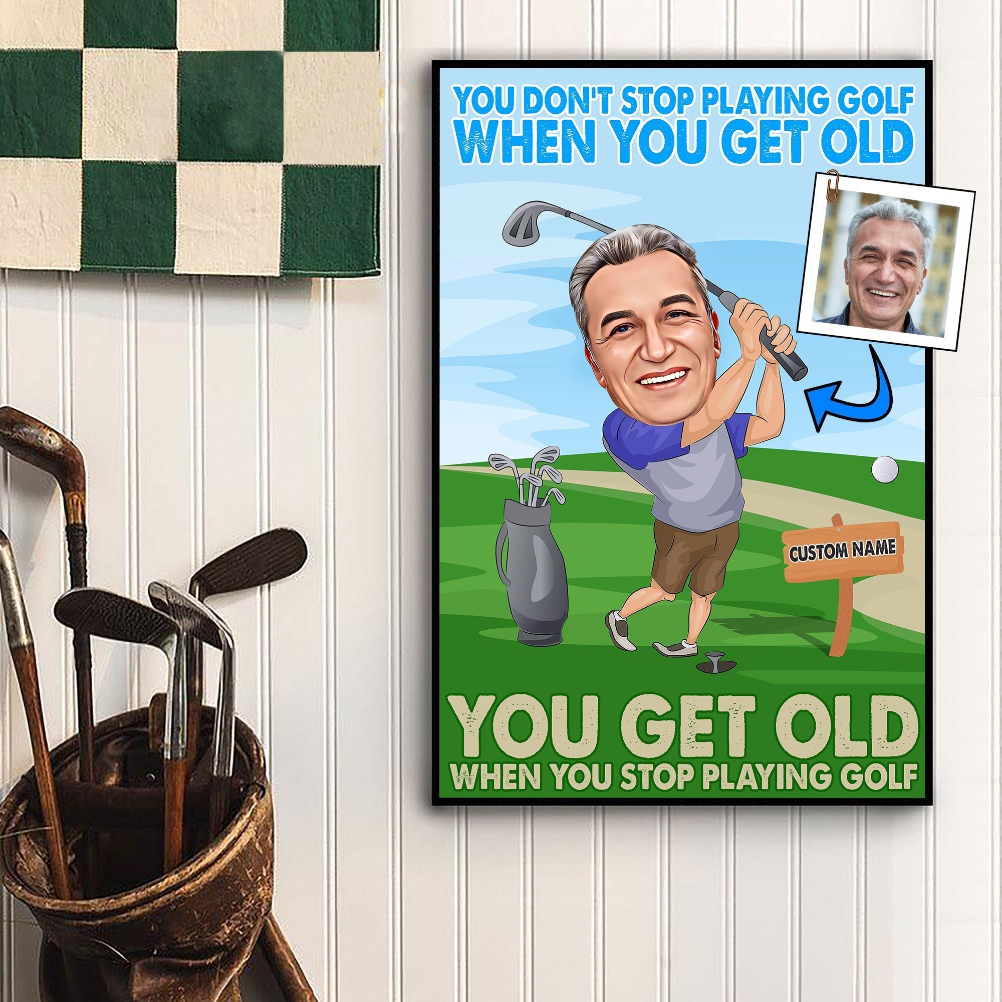 Golf Gifts For Men, Caricature Golfer Portrait, Golfing Golf Club Decor Gift, Personalized Golf Birthday Gifts Men Women Dad Mom - You don't stop playing golf when you get old, you get old when you stop playing golfwdwq eqw easdasd Golf Gifts For Men, Caricature Golfer Portrait, Golfing Golf Club Decor Gift, Personalized Golf Birthday Gifts Men Women Dad Mom - You don't stop playing golf when you get old, you get old when you stop playing golfewq wqe wqeaadk.