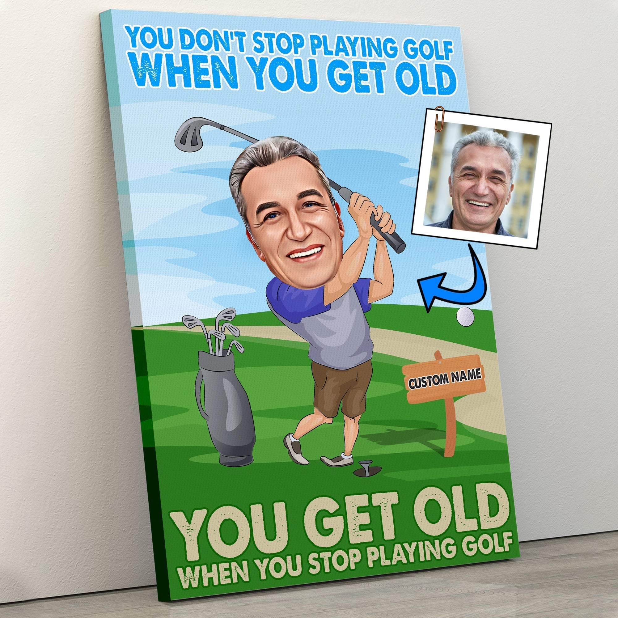 Golf Gifts For Men, Caricature Golfer Portrait, Golfing Golf Club Decor Gift, Personalized Golf Birthday Gifts Men Women Dad Mom - You don't stop playing golf when you get old, you get old when you stop playing golfwdwq eqw easdasd Golf Gifts For Men, Caricature Golfer Portrait, Golfing Golf Club Decor Gift, Personalized Golf Birthday Gifts Men Women Dad Mom - You don't stop playing golf when you get old, you get old when you stop playing golfewq wqe wqeaadk.