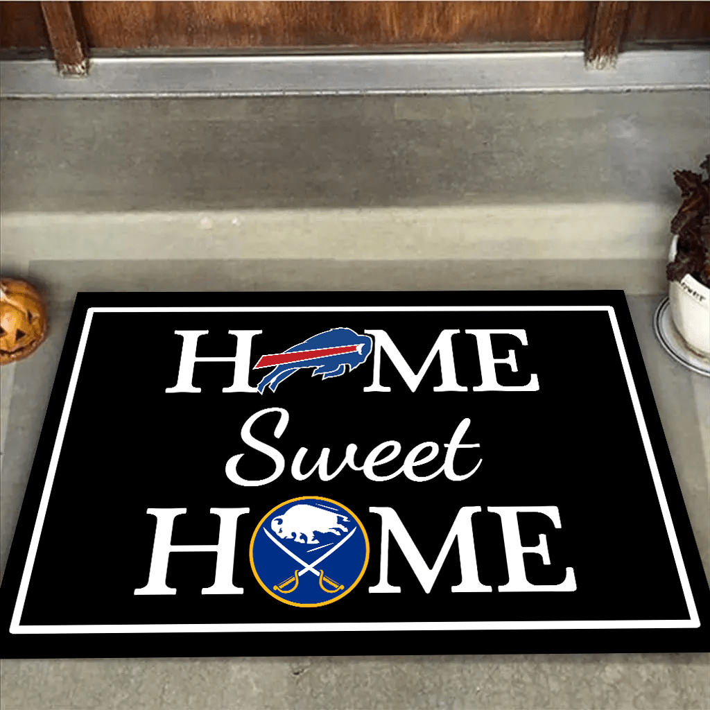 Home Sweet Home - Buffalo Football And Hockey - Anti Slip Indoor Doormatwdwq eqw easdasd Home Sweet Home - Buffalo Football And Hockey - Anti Slip Indoor Doormatewq wqe wqeaadk.