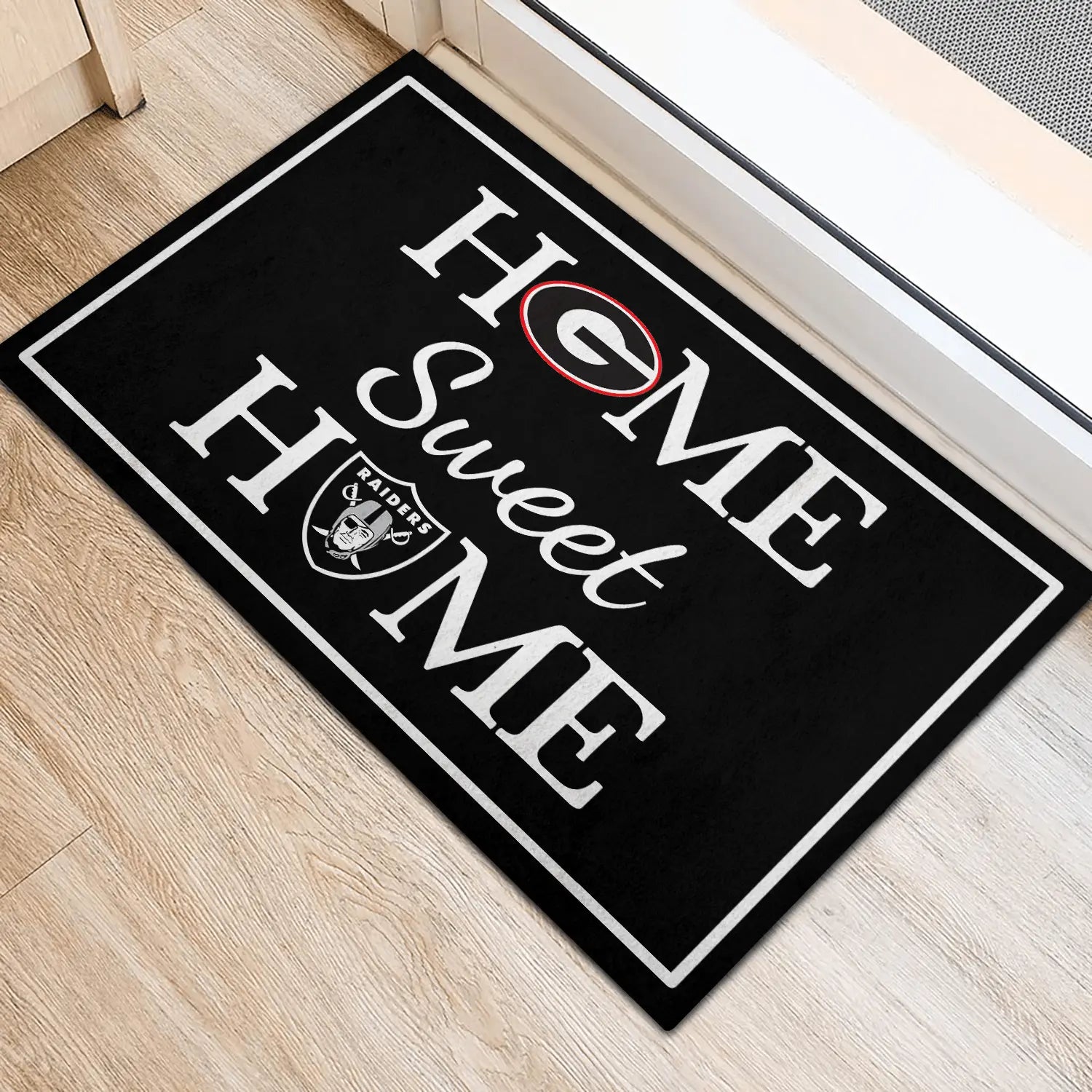 Customized doormat with Home Sweet Home design, perfect for adding a personalized and welcoming touch to your entryway.