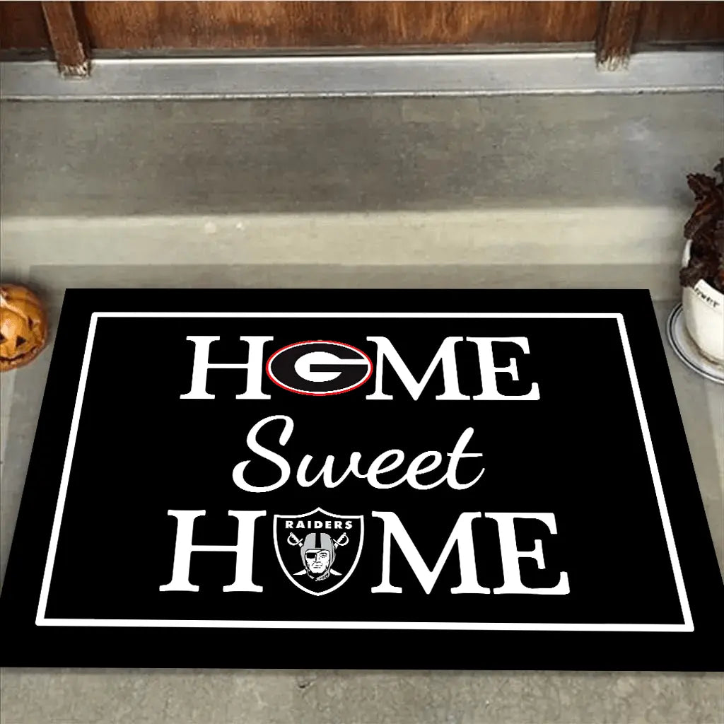 Customized doormat with Home Sweet Home design, perfect for adding a personalized and welcoming touch to your entryway.