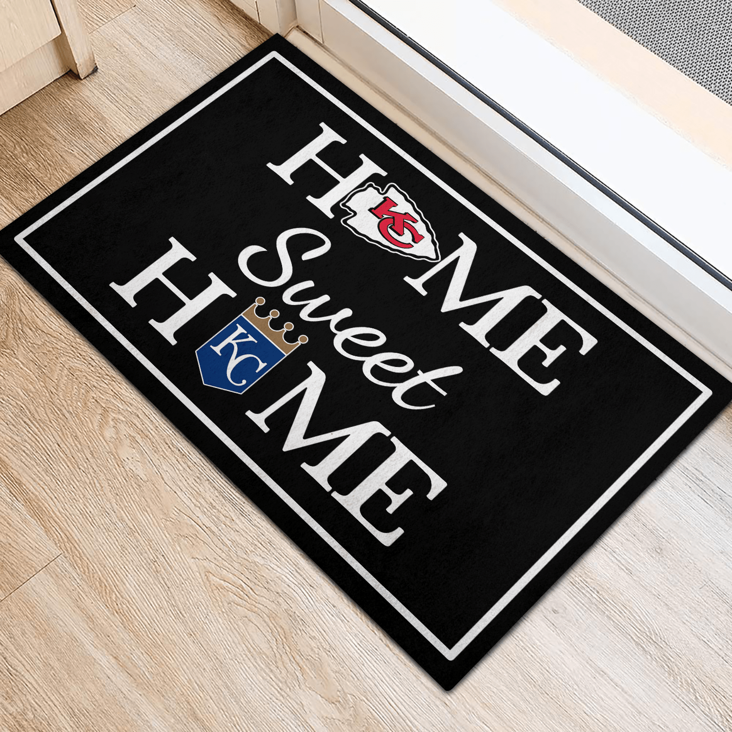Home Sweet Home - Kansas City Football And Baseball - Anti Slip Indoor Doormat