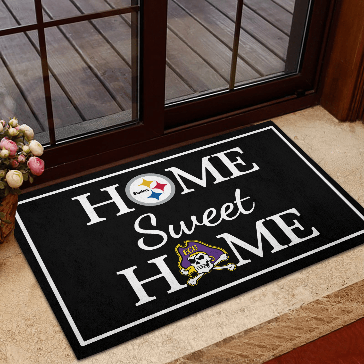 Home Sweet Home - Pittsburgh STL And East Carolina PR- Anti Slip Indoor Doormat