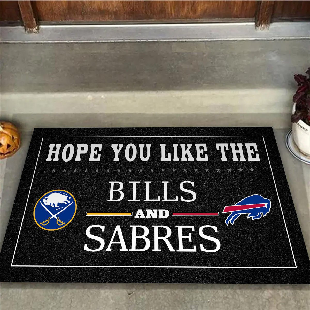 Hope You Like Buffalo B And SB - Anti Slip Indoor Doormat