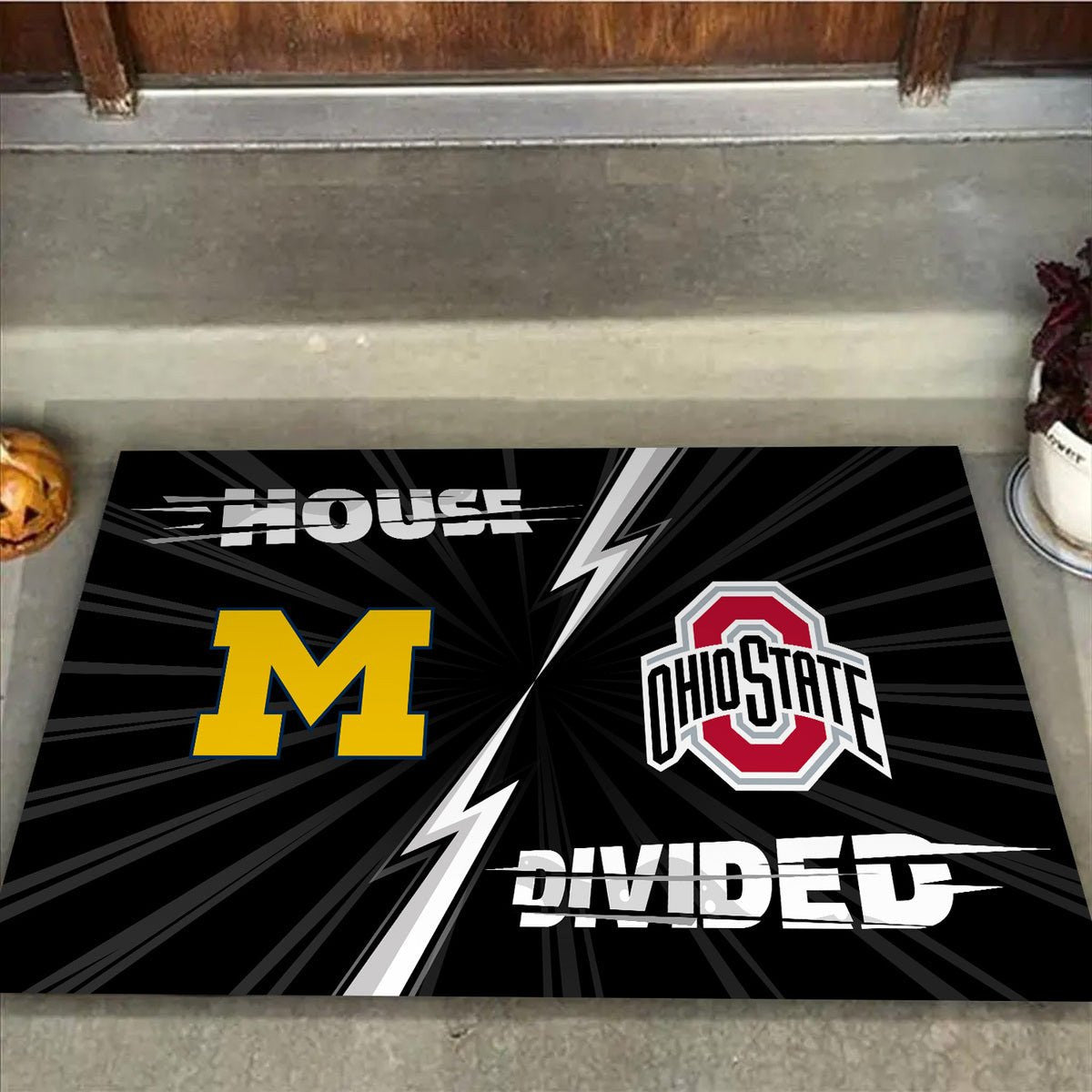 House Divided Doormat - Customized Doormat For Lisa Ann - Anti Slip Indoor Doormat