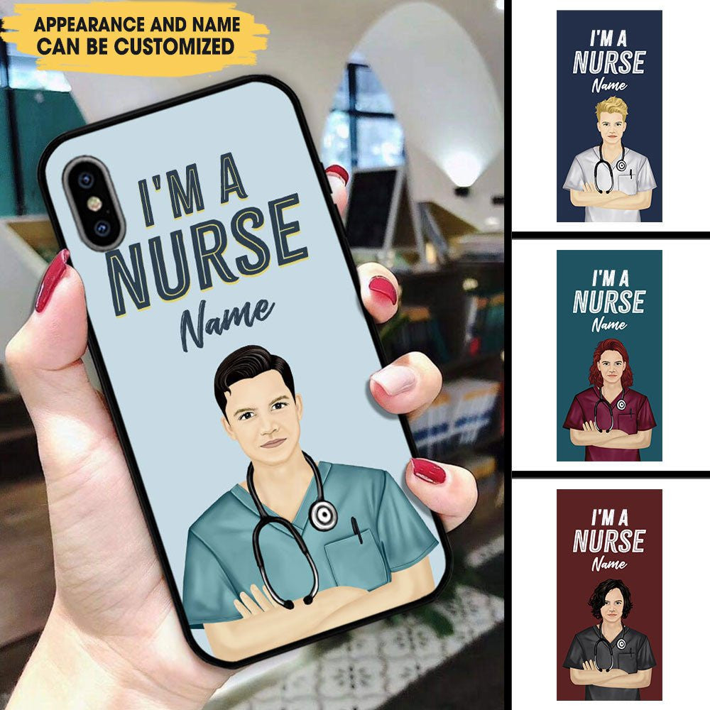 I Am A Nurse - Personalized Glass Phone Casewdwq eqw easdasd I Am A Nurse - Personalized Glass Phone Caseewq wqe wqeaadk.