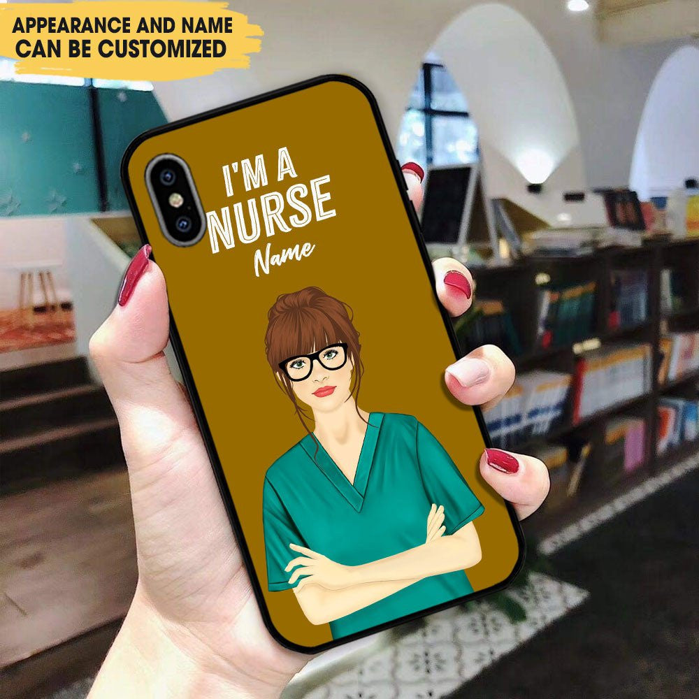 I Am A Nurse - Personalized Glass Phone Casewdwq eqw easdasd I Am A Nurse - Personalized Glass Phone Caseewq wqe wqeaadk.
