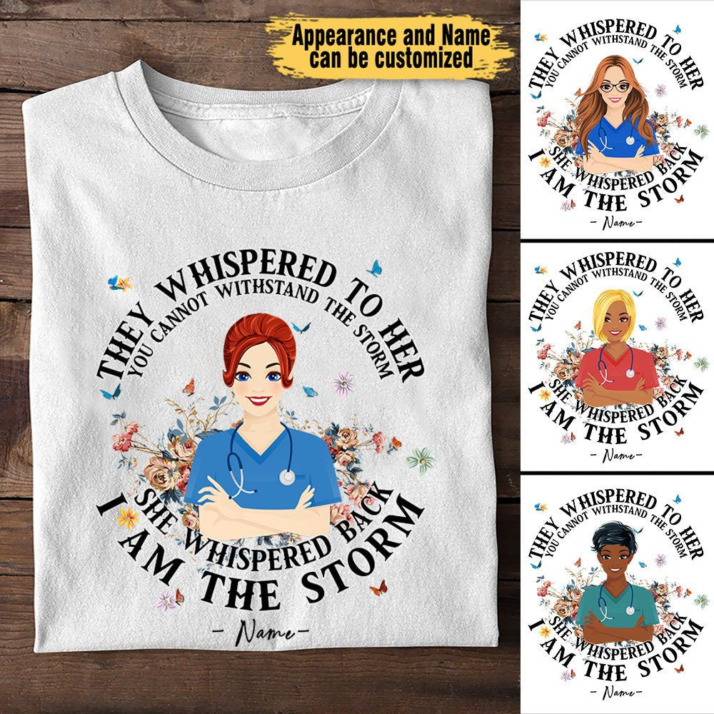 I Am The Storm - Personalized Nurse Shirtwdwq eqw easdasd I Am The Storm - Personalized Nurse Shirtewq wqe wqeaadk.