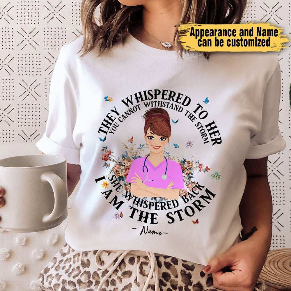 I Am The Storm - Personalized Nurse Shirtwdwq eqw easdasd I Am The Storm - Personalized Nurse Shirtewq wqe wqeaadk.