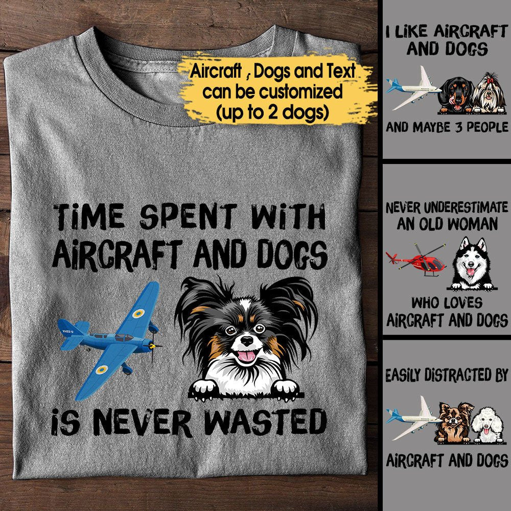I Like Aircraft And Dogs - Personalized Shirtwdwq eqw easdasd I Like Aircraft And Dogs - Personalized Shirtewq wqe wqeaadk.