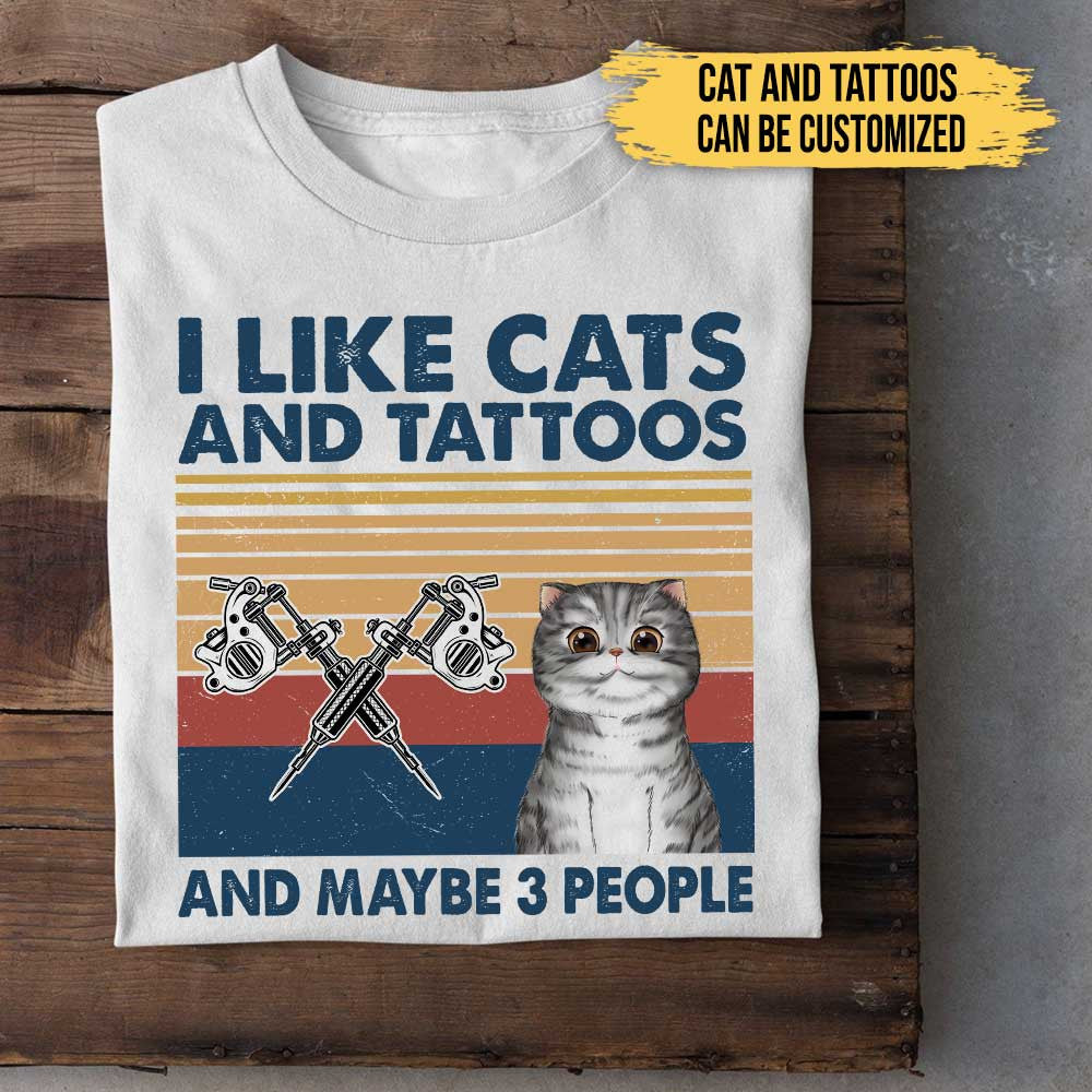I Like Cats And Tattoos - Personalized Shirtwdwq eqw easdasd I Like Cats And Tattoos - Personalized Shirtewq wqe wqeaadk.