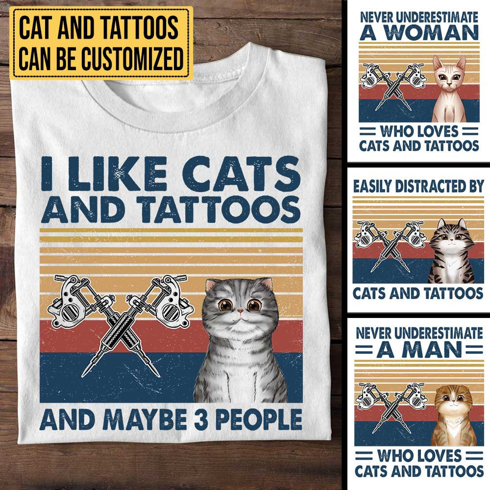 I Like Cats And Tattoos - Personalized Shirtwdwq eqw easdasd I Like Cats And Tattoos - Personalized Shirtewq wqe wqeaadk.