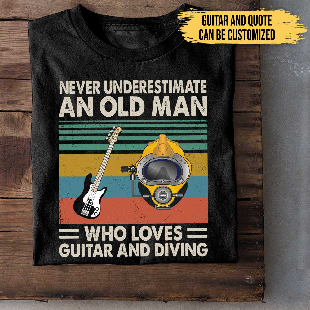 I Like Guitars And Diving - Personalized Shirtwdwq eqw easdasd I Like Guitars And Diving - Personalized Shirtewq wqe wqeaadk.