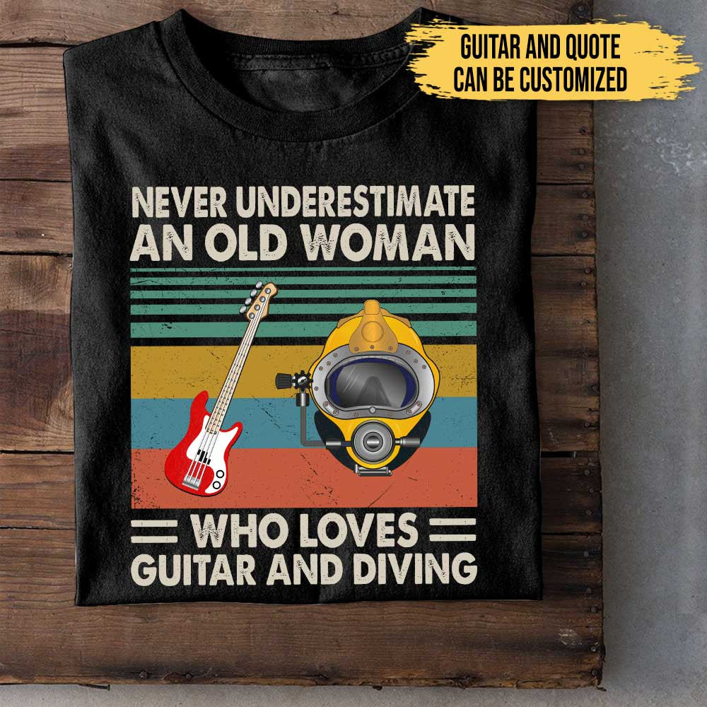 I Like Guitars And Diving - Personalized Shirtwdwq eqw easdasd I Like Guitars And Diving - Personalized Shirtewq wqe wqeaadk.