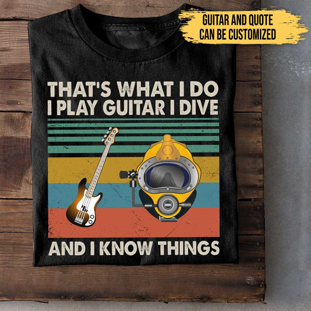I Like Guitars And Diving - Personalized Shirtwdwq eqw easdasd I Like Guitars And Diving - Personalized Shirtewq wqe wqeaadk.