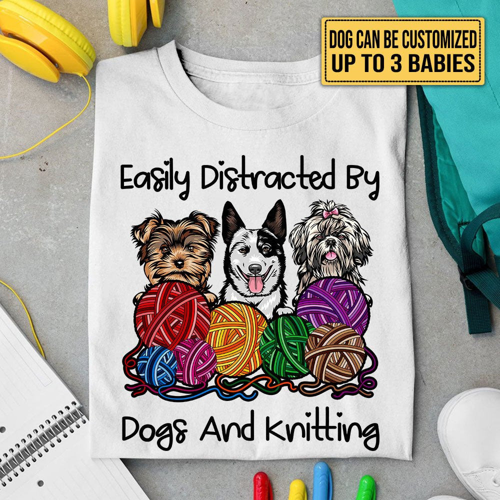 I Like Knitting And Dogs - Personalized Shirtwdwq eqw easdasd I Like Knitting And Dogs - Personalized Shirtewq wqe wqeaadk.