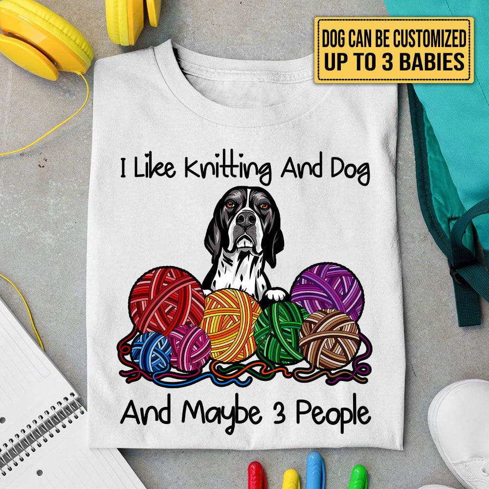 I Like Knitting And Dogs - Personalized Shirtwdwq eqw easdasd I Like Knitting And Dogs - Personalized Shirtewq wqe wqeaadk.