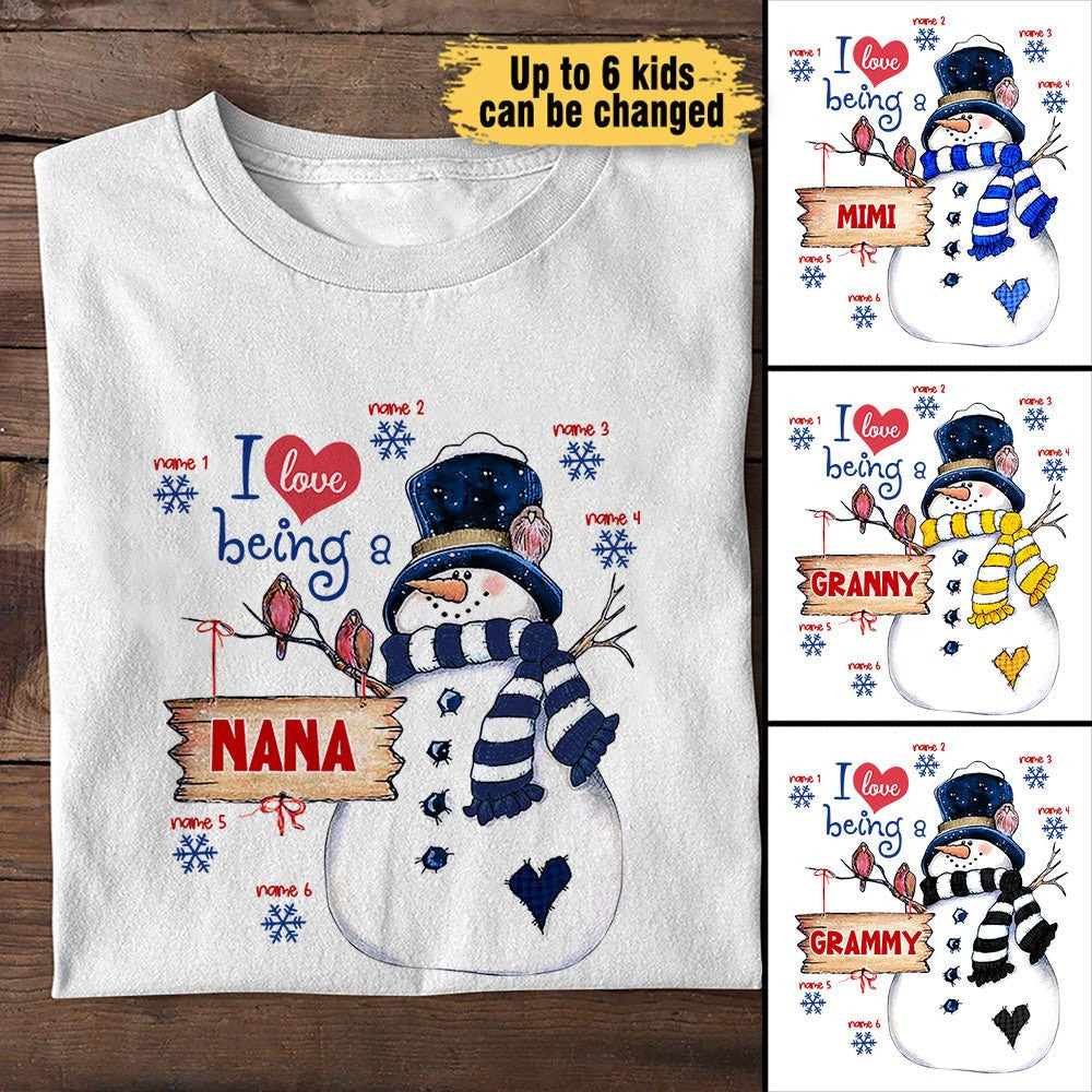 I Love Being Grandma - Personalized Christmas Shirtwdwq eqw easdasd I Love Being Grandma - Personalized Christmas Shirtewq wqe wqeaadk.