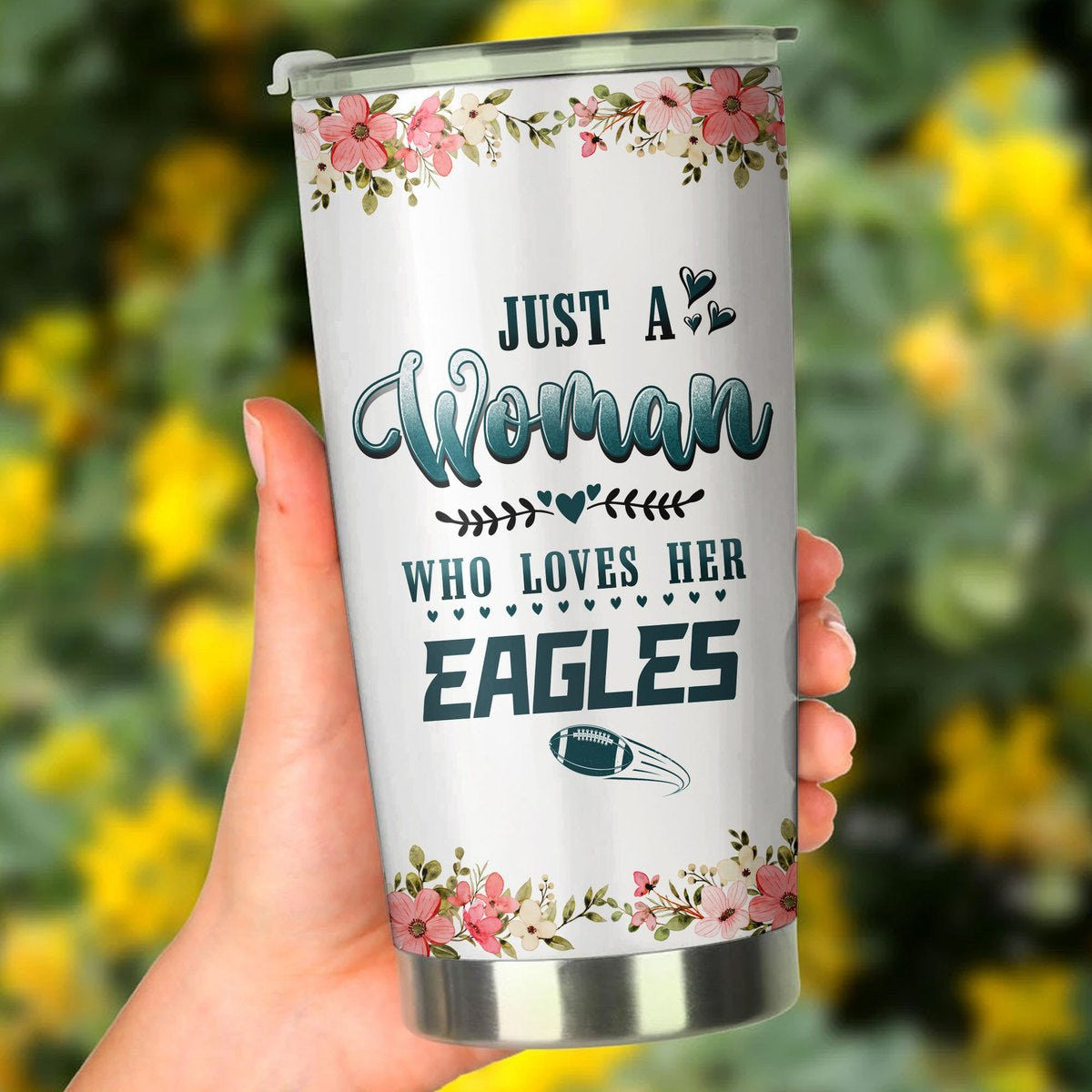 Just A Woman Who Loves Her Philadelphia Football Tumblerwdwq eqw easdasd Just A Woman Who Loves Her Philadelphia Football Tumblerewq wqe wqeaadk.