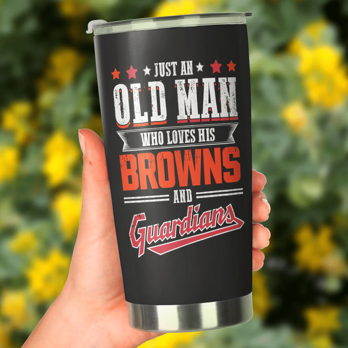 Just An Old Man Who Loves His Cleveland Foorball And Baseball Tumblerwdwq eqw easdasd Just An Old Man Who Loves His Cleveland Foorball And Baseball Tumblerewq wqe wqeaadk.