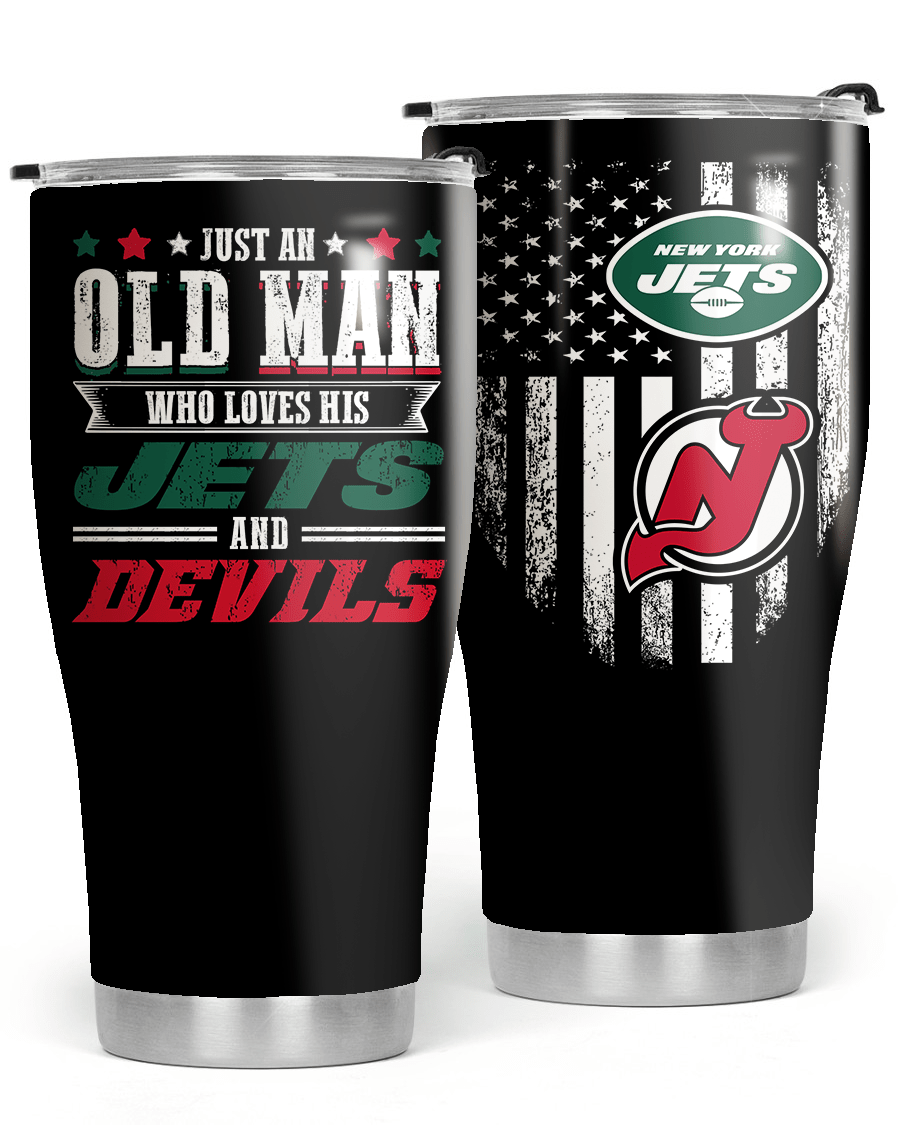 Just An Old Man Who Loves His New York J Football And New Jersey Hockey Tumblerwdwq eqw easdasd Just An Old Man Who Loves His New York J Football And New Jersey Hockey Tumblerewq wqe wqeaadk.
