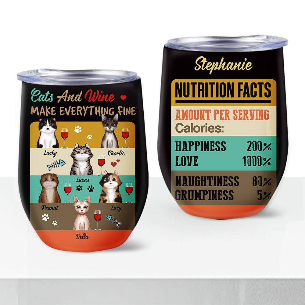Life Is Better With Cats And Wine - Personalized Wine Tumblerwdwq eqw easdasd Life Is Better With Cats And Wine - Personalized Wine Tumblerewq wqe wqeaadk.