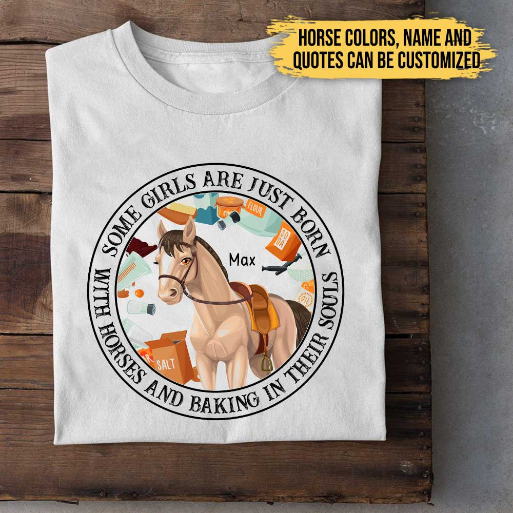 Love Horses And Baking - Personalized Shirtwdwq eqw easdasd Love Horses And Baking - Personalized Shirtewq wqe wqeaadk.