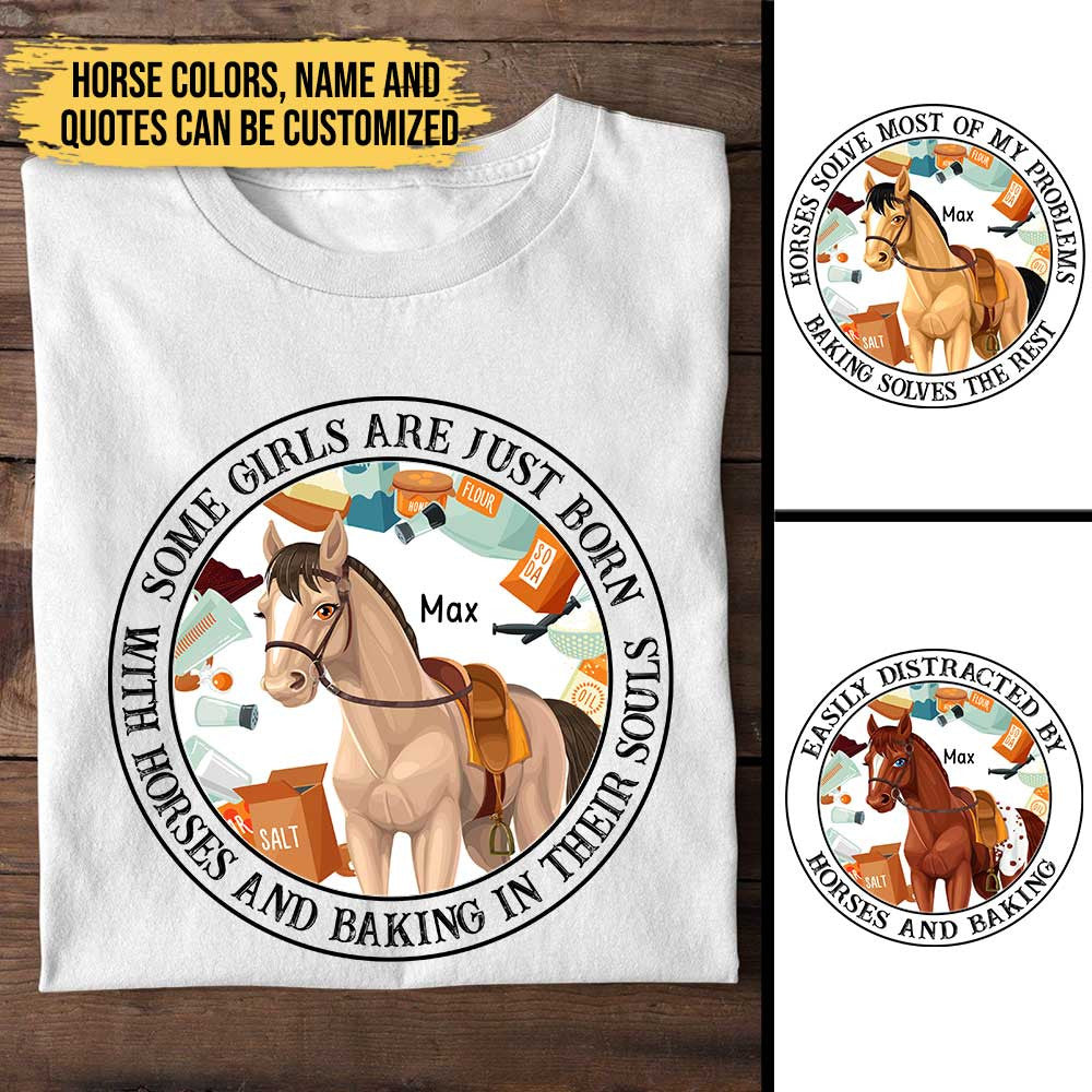 Love Horses And Baking - Personalized Shirtwdwq eqw easdasd Love Horses And Baking - Personalized Shirtewq wqe wqeaadk.