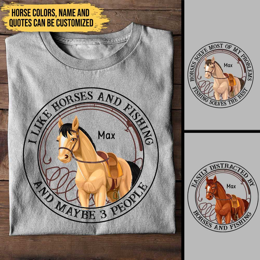 Love Horses And Fishing - Personalized Shirtwdwq eqw easdasd Love Horses And Fishing - Personalized Shirtewq wqe wqeaadk.