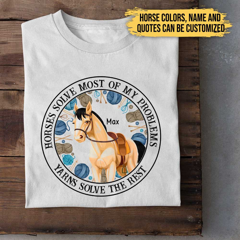 Love Horses And Yarns - Personalized Shirtwdwq eqw easdasd Love Horses And Yarns - Personalized Shirtewq wqe wqeaadk.