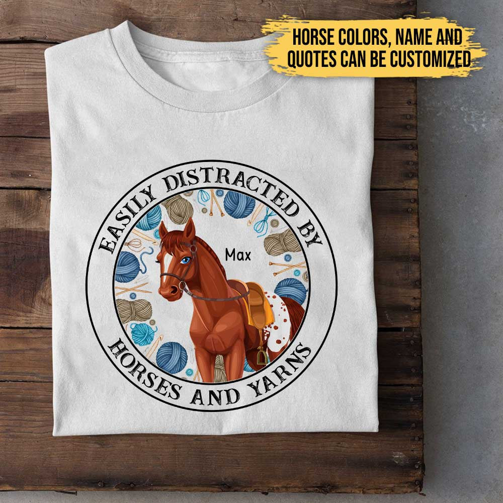 Love Horses And Yarns - Personalized Shirtwdwq eqw easdasd Love Horses And Yarns - Personalized Shirtewq wqe wqeaadk.