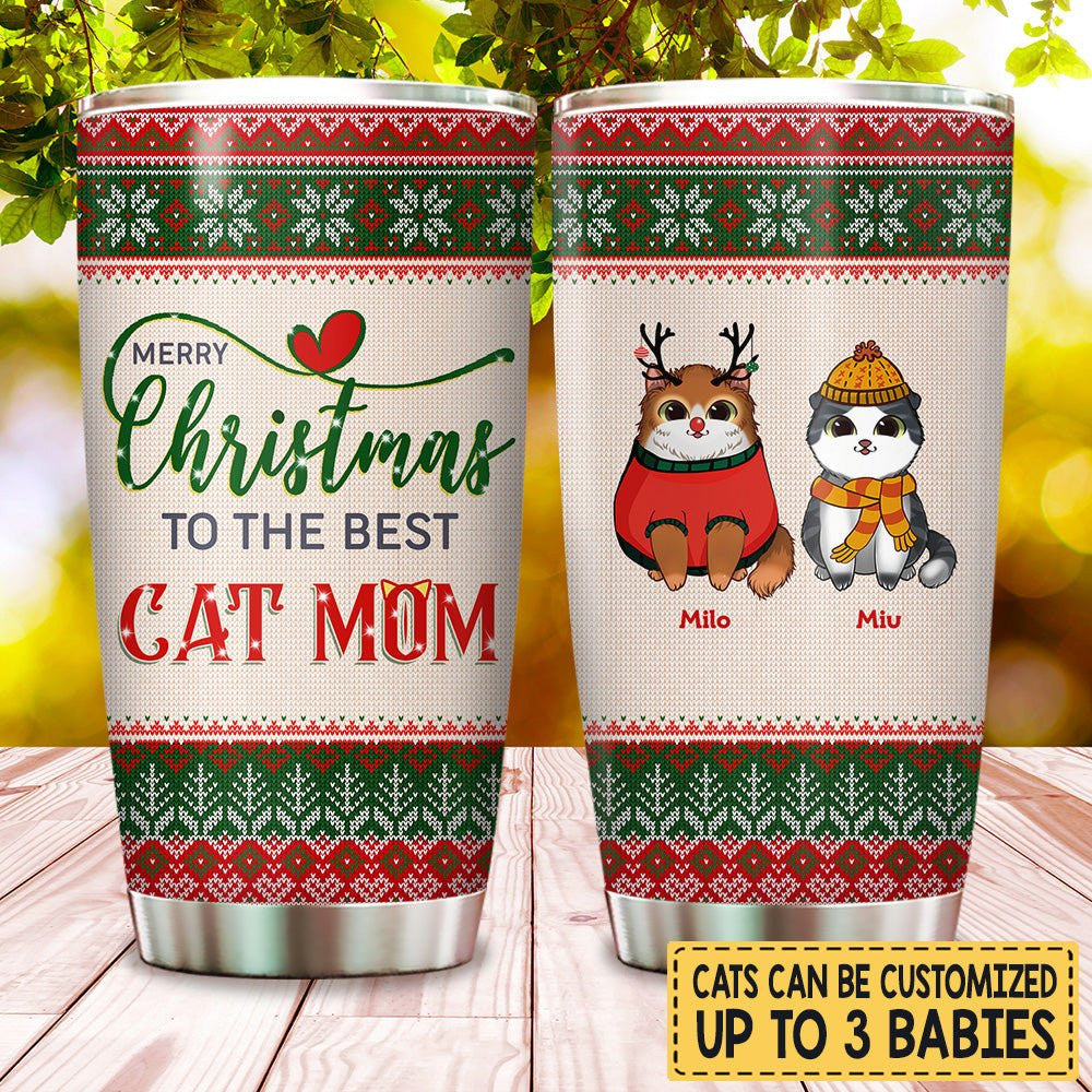 Merry Christmas To The Best Cat Mom - Personalized Tumblerwdwq eqw easdasd Merry Christmas To The Best Cat Mom - Personalized Tumblerewq wqe wqeaadk.