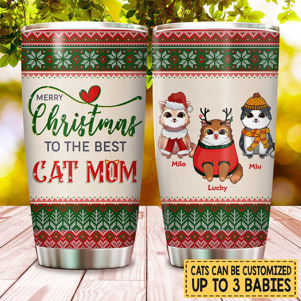 Merry Christmas To The Best Cat Mom - Personalized Tumblerwdwq eqw easdasd Merry Christmas To The Best Cat Mom - Personalized Tumblerewq wqe wqeaadk.