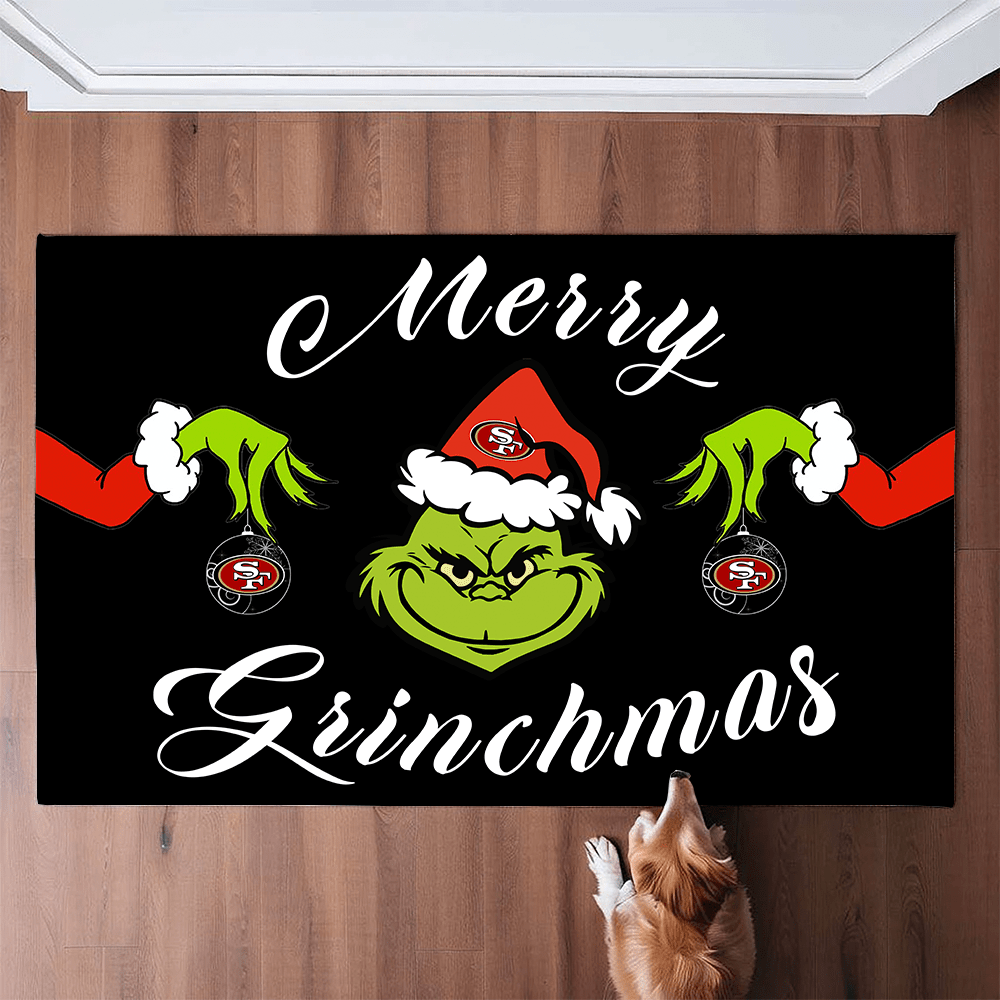 Merry Grinchmas SF49 - Anti Slip Indoor Doormat