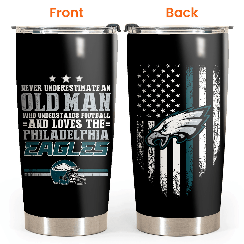 Never Underestimate An Old Man Who Loves The Philadelphia Football Tumblerwdwq eqw easdasd Never Underestimate An Old Man Who Loves The Philadelphia Football Tumblerewq wqe wqeaadk.