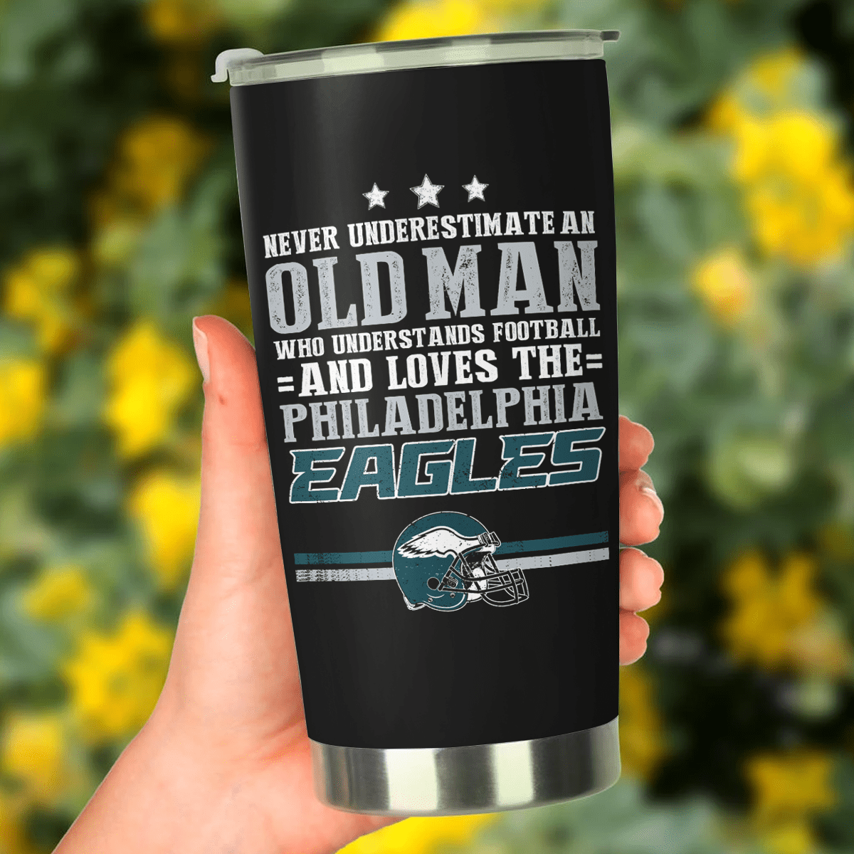Never Underestimate An Old Man Who Loves The Philadelphia Football Tumblerwdwq eqw easdasd Never Underestimate An Old Man Who Loves The Philadelphia Football Tumblerewq wqe wqeaadk.