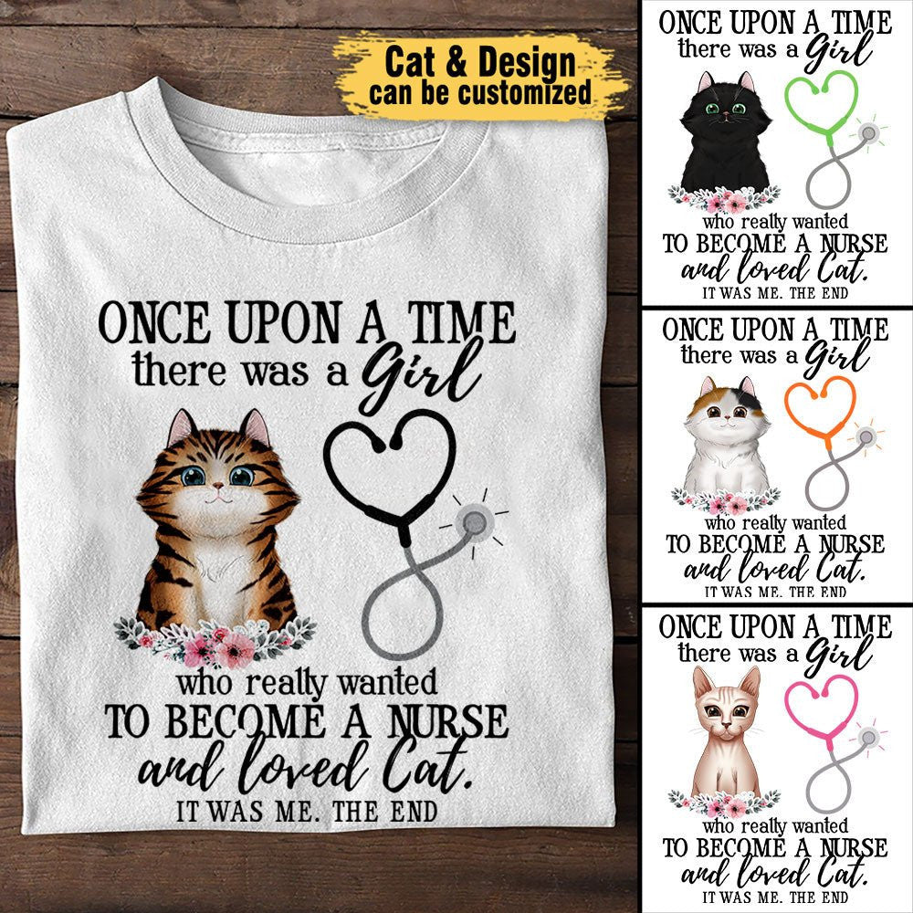 Once Upon A Time There Was A Girl Who Really Wanted To Become A Nurse And Loved Cats - Personalized Shirtwdwq eqw easdasd Once Upon A Time There Was A Girl Who Really Wanted To Become A Nurse And Loved Cats - Personalized Shirtewq wqe wqeaadk.