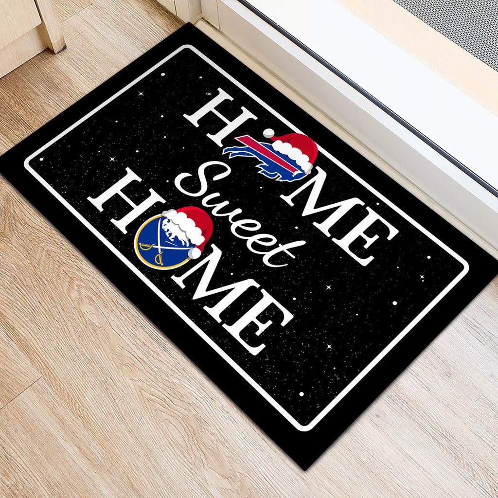 Perfect Christmas Doormat Buffalo B, SBR -  Anti Slip Indoor Doormat